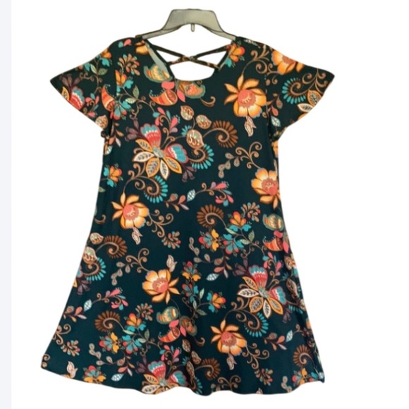 Harlow & Rose Dresses & Skirts - Harlow & Rose dress floral print pullover soft with stretch casual boho M